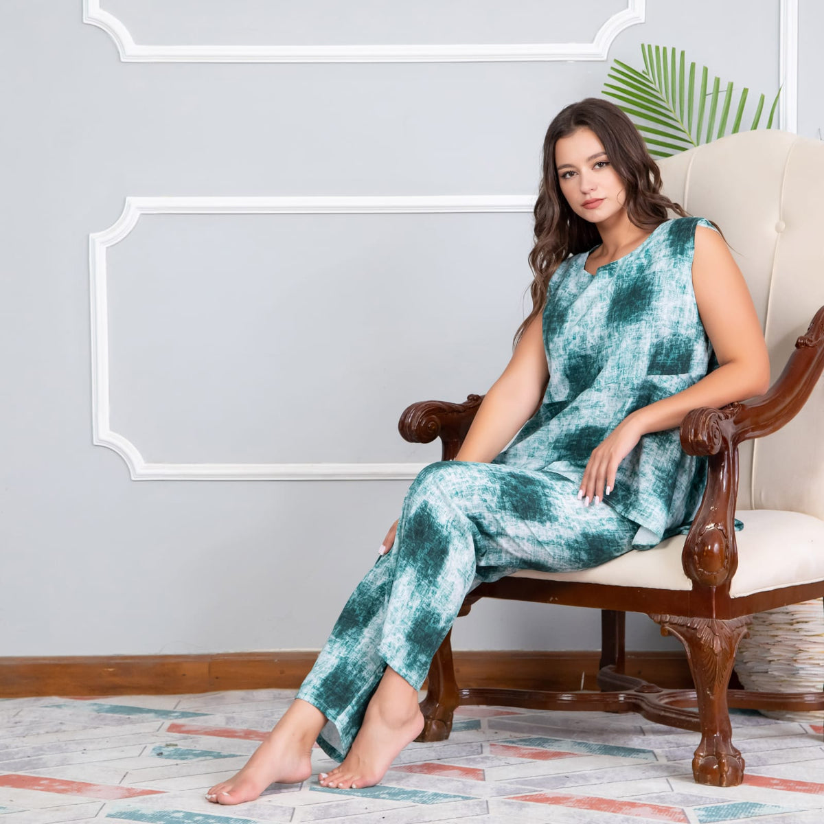 Green High-Low Pajama