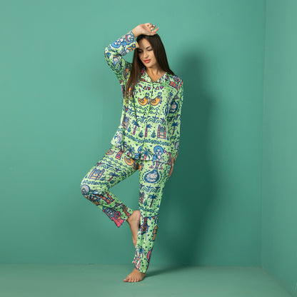 Satin Ganubi Pajama