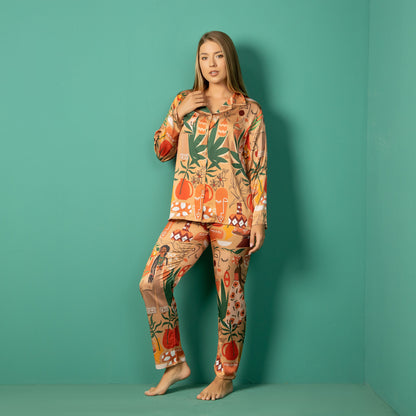 Satin Ganubi Pajama