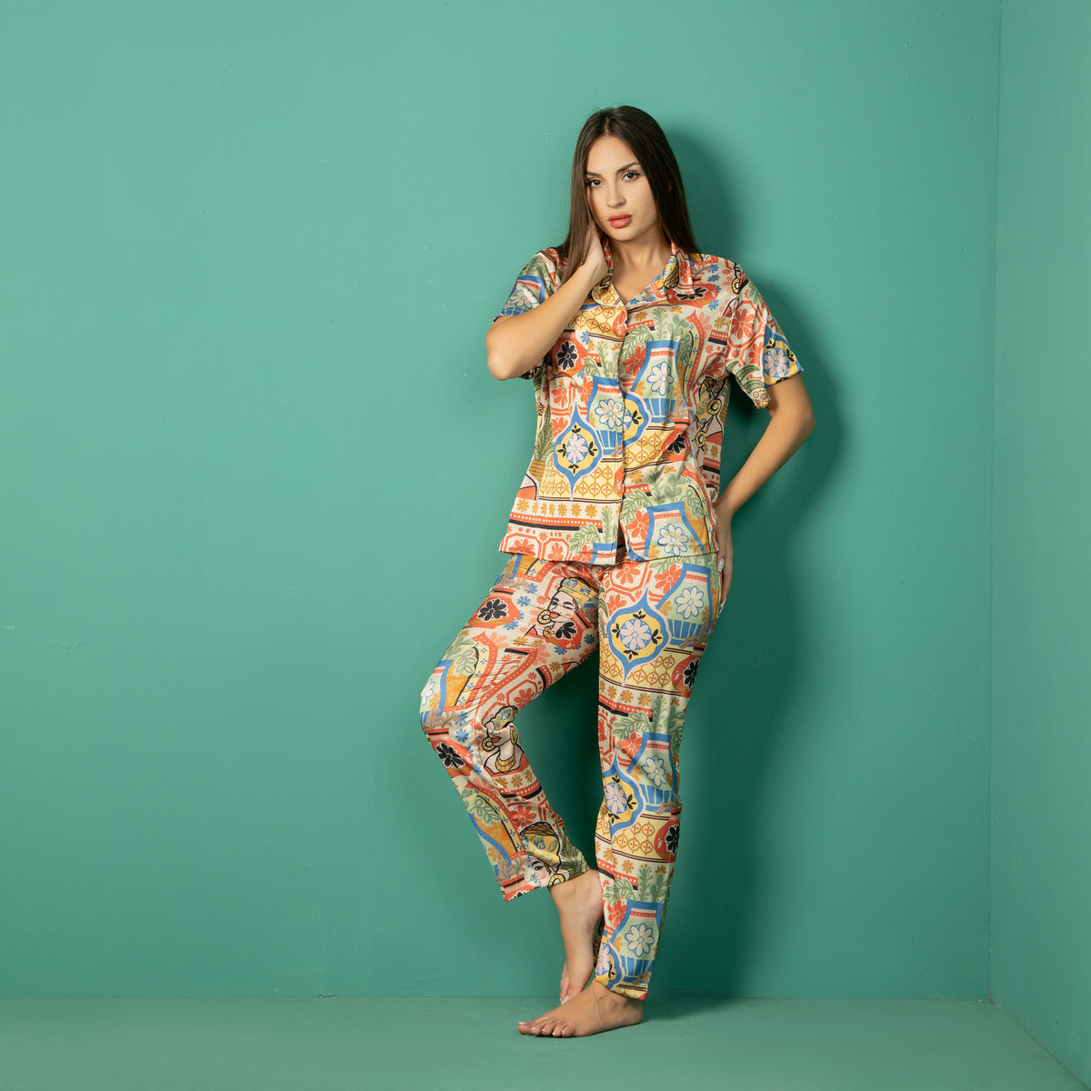 Satin Ganubi Pajama