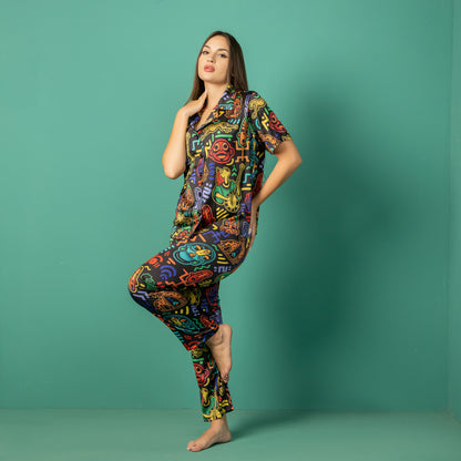 Satin Ganubi Pajama