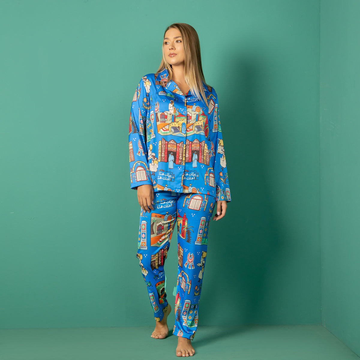 Satin Ganubi Pajama