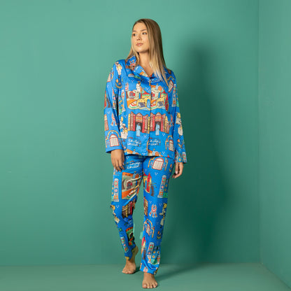Satin Ganubi Pajama