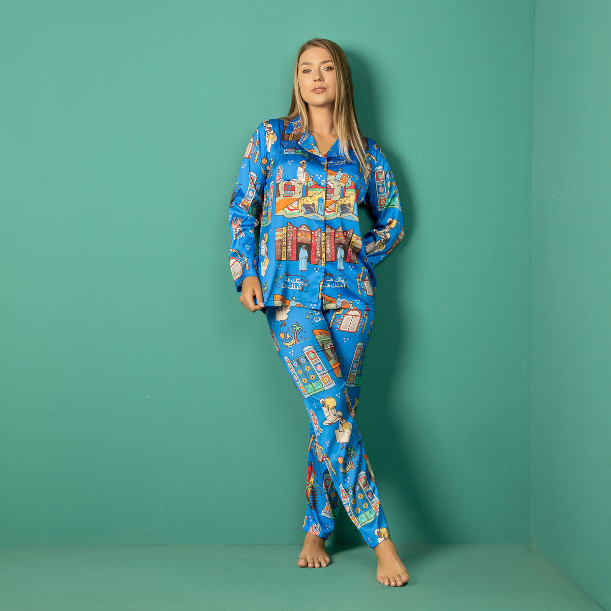 Satin Ganubi Pajama