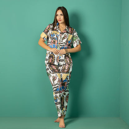 Satin Ganubi Pajama