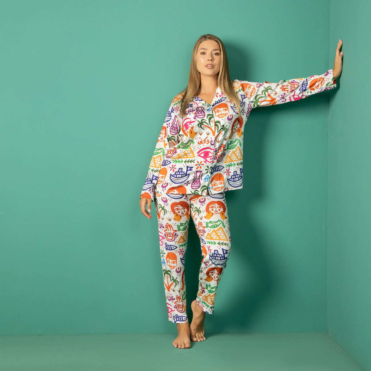 Satin Ganubi Pajama
