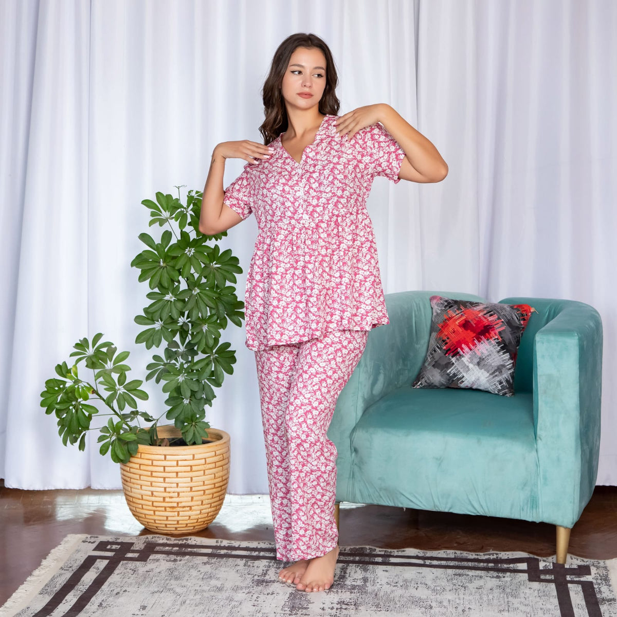Pink Frons Pajama